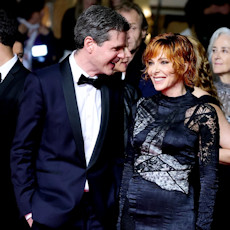 Yann Gozlan et Mylène Farmer - Festival de Cannes - Tapis rouge et montée des marches pour le film "Dalloway" - 15 mai 2025