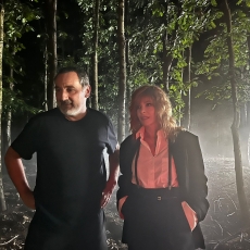 Gilles Lellouche et Mylène Farmer en tournage - Yveline, France - Photo partagée par Hashtag NP le 3 septembre 2026