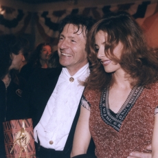 Mario Luraschi et Mylène Farmer à une soirée