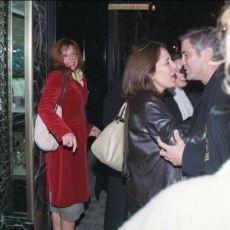 Mylène Farmer et George Clooney - Avant première Confessions of a dangerous mind - 02 décembre 2002