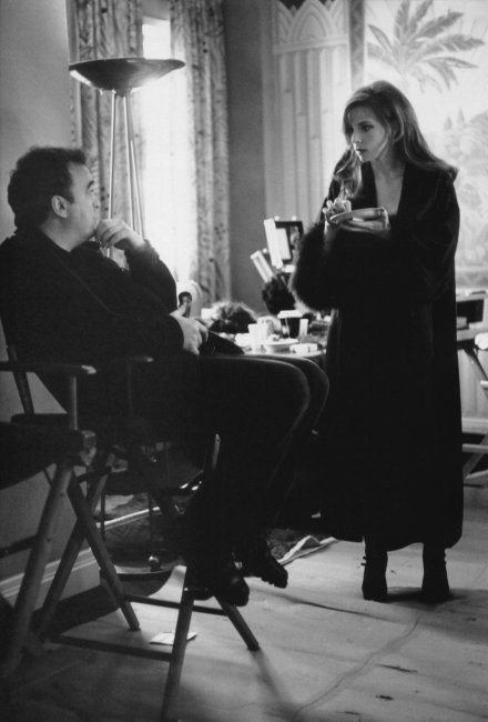 François Hanss et Mylène Farmer - Tournage du clip California - 1996 - Photographe : Marianne Rosenstiehl