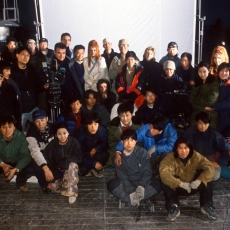 Mylène Farmer - Tournage du clip L'Âme-Stram-Gram - Photographe : Claude Gassian