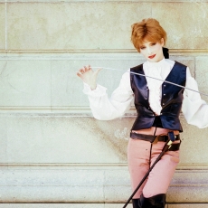 Mylène Farmer - Tournage du clip Libertine - Photographe : Bernard Leloup