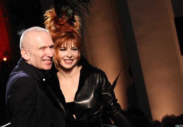 Jean-Paul Gaultier et Mylène Farmer - Défilé Jean-Paul Gaultier - 06 juillet 2011