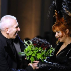 Jean-Paul Gaultier et Mylène Farmer - Défilé Jean-Paul Gaultier - 06 juillet 2011