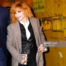 Mylène Farmer à la sortie du défilé Jean Paul Gaultier - 22 janvier 2020