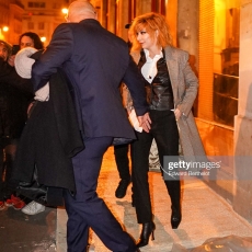 Mylène Farmer à la sortie du défilé Jean Paul Gaultier - 22 janvier 2020