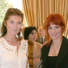 Cécilia Sarkozy et Mylène Farmer - Elysée - 01er octobre 2007