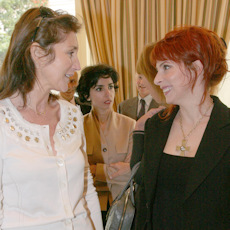 Cécilia Sarkozy et Mylène Farmer - Elysée - 01er octobre 2007