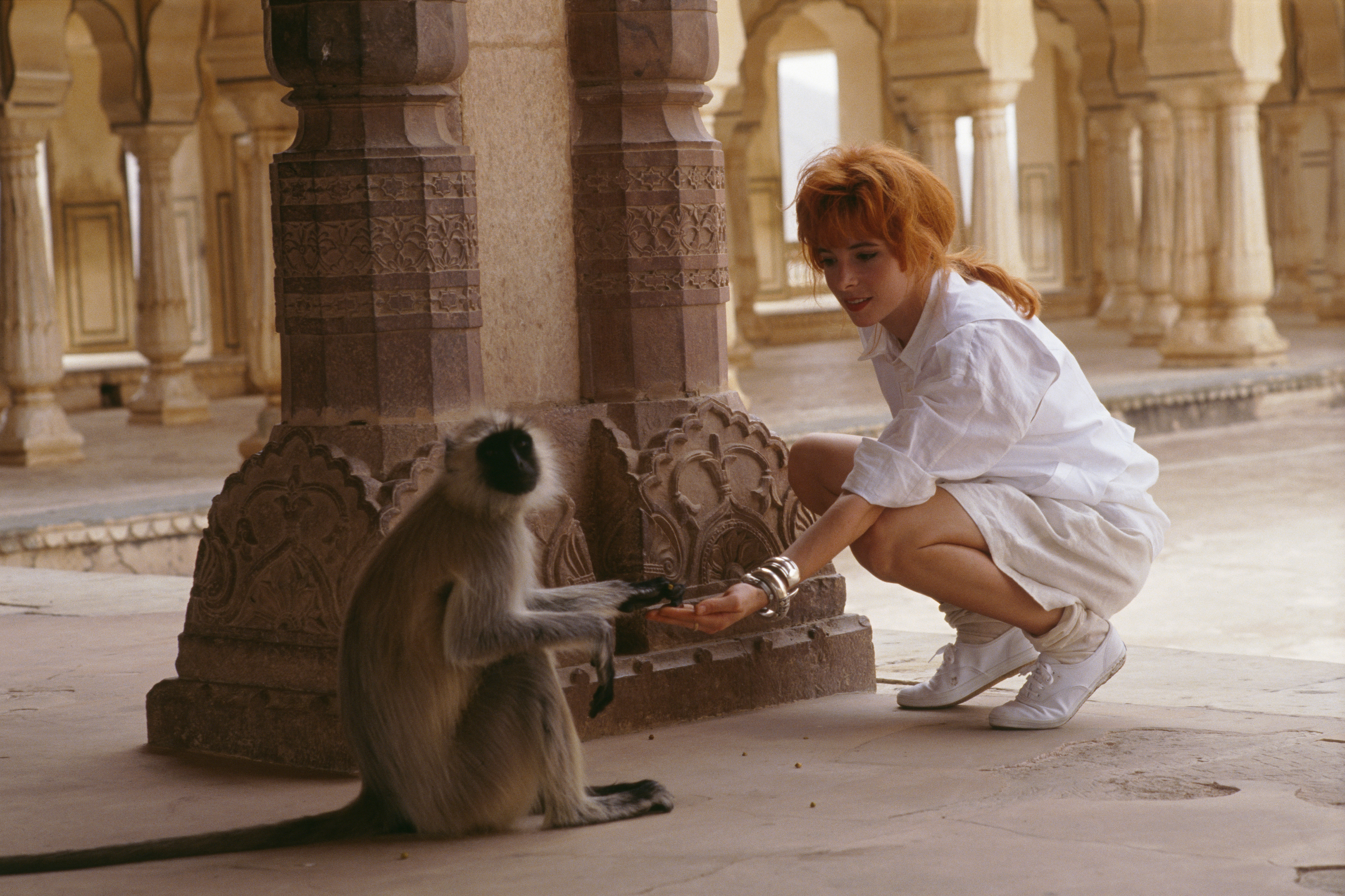 Mylène Farmer - Inde - Photographe Marianne Rosenstiehl - Juin 1989