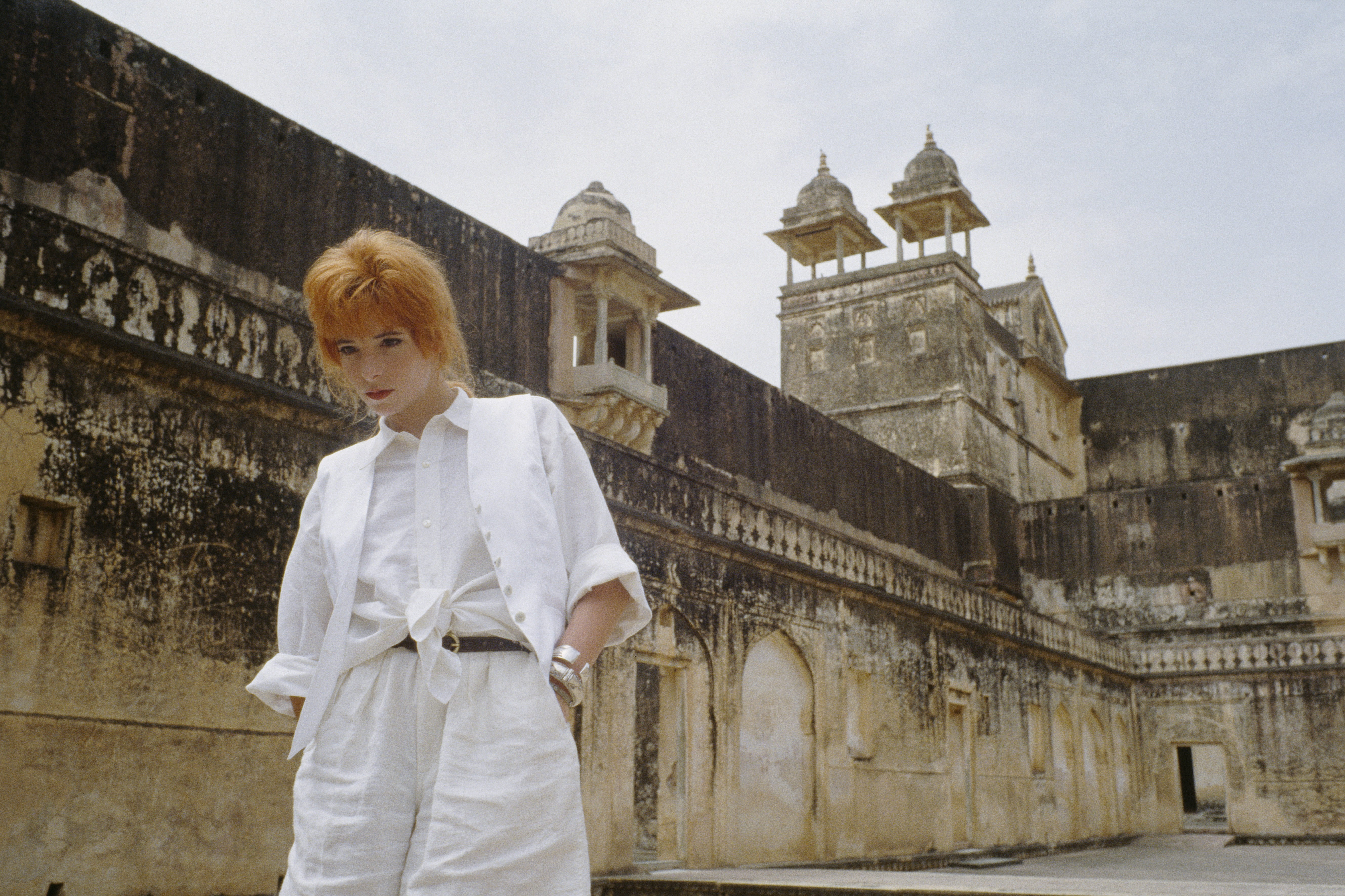 Mylène Farmer - Inde - Photographe Marianne Rosenstiehl - Juin 1989