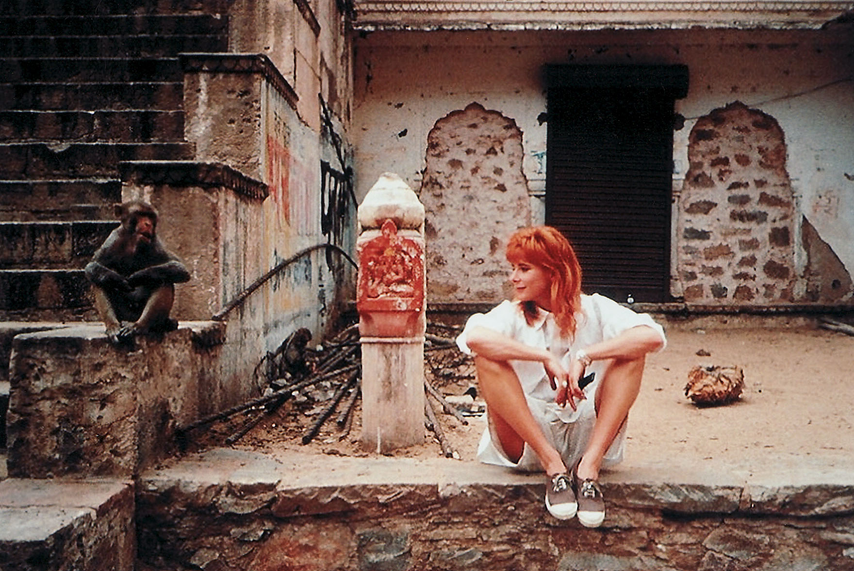 Mylène Farmer - Inde - Photographe Marianne Rosenstiehl - Juin 1989