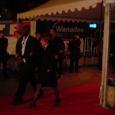 Mylène Farmer et Seal - NRJ Music Awards 2002 - Montée des marches