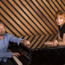 Sting et Mylène Farmer - Photographe : Amy Sussman