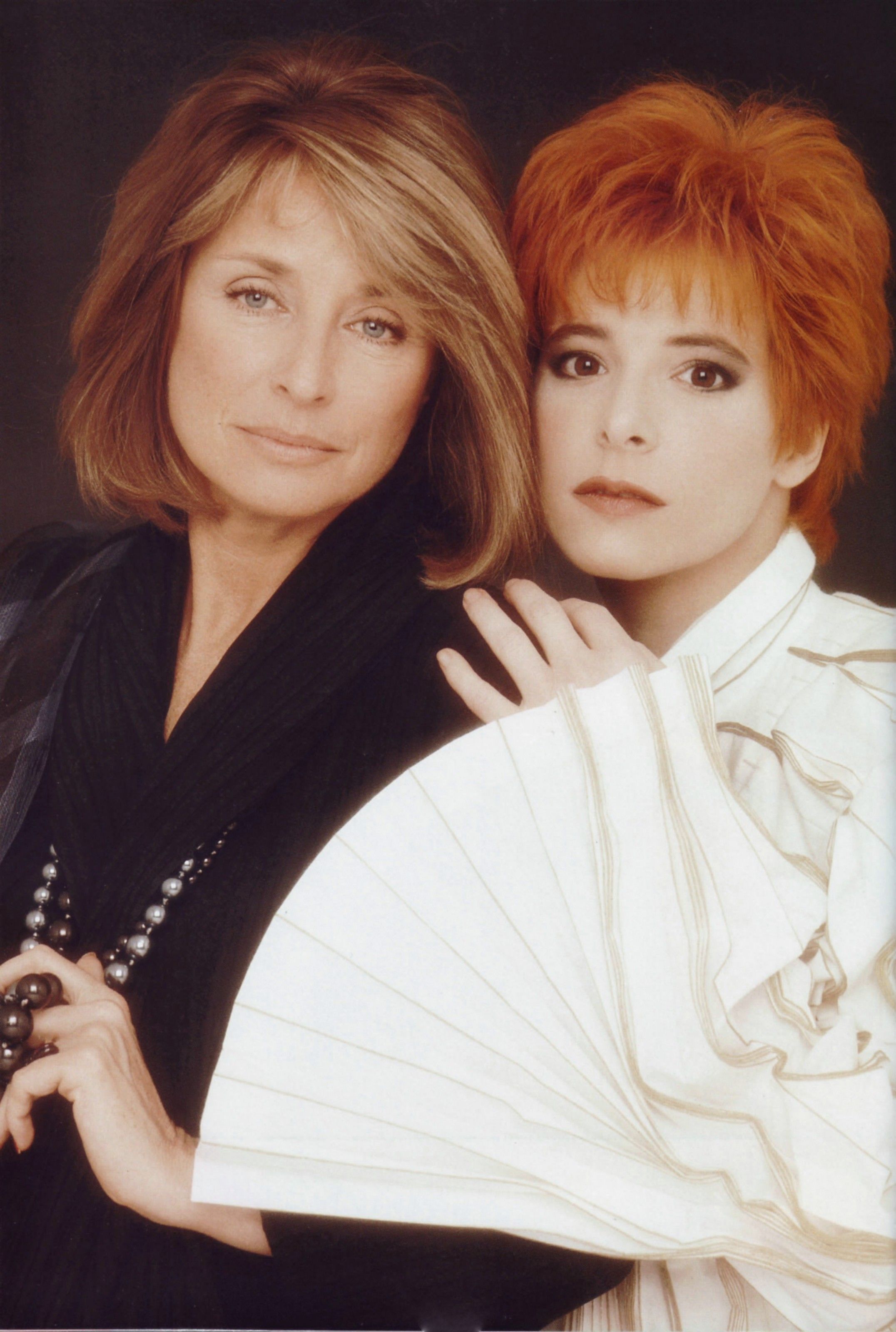 Danièle Thompson et Mylène Farmer - Photographe Marianne Rosenstiehl - Avril 1991