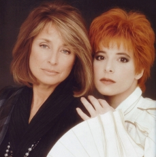 Danièle Thompson et Mylène Farmer - Photographe Marianne Rosenstiehl - Avril 1991