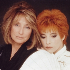 Danièle Thompson et Mylène Farmer - Photographe Marianne Rosenstiehl - Avril 1991