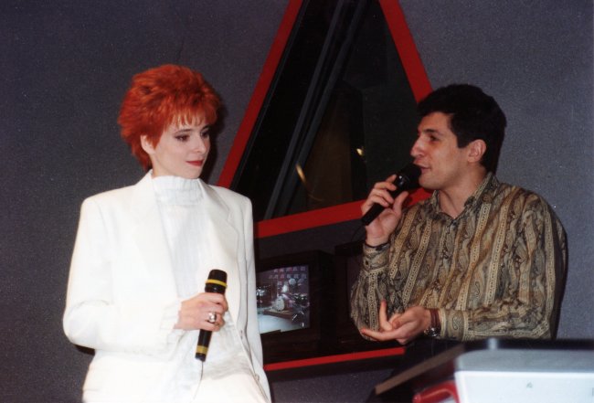 Mylène Farmer et Nagui - Studio 22 - RTL - 1991