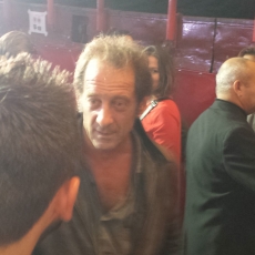 Vincent Lindon au concert Timeless 2013 de Mylène Farmer à Paris Bercy le 13 septembre 2013