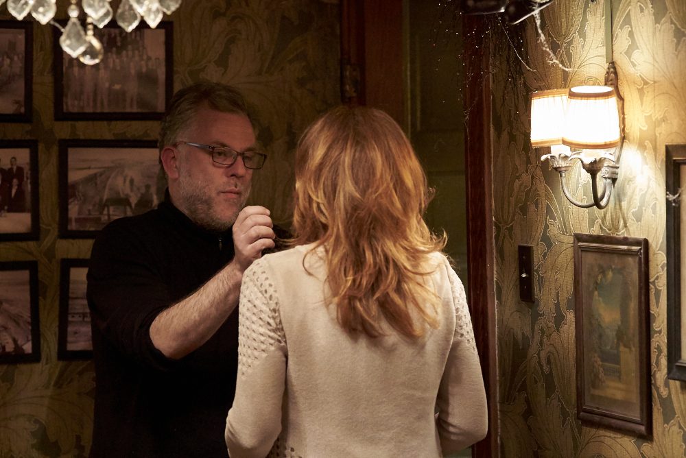 Pascal Laugier et Mylène Farmer - Tournage du film Ghostland - 2016 - Photographe : Allen Fraser