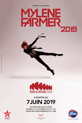 Mylène Farmer - Affiche Paris La Défense Arena 2019