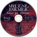 Mylène Farmer Avant que l'ombre... CD Europe CD Recto