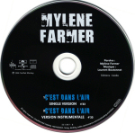 Mylène Farmer C'est dans l'air CD Single France