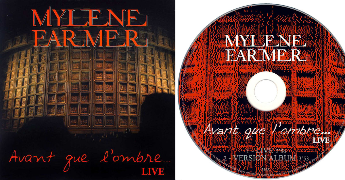 Mylène Farmer - CD Promo Avant que l'ombre Live - Mylene.Net