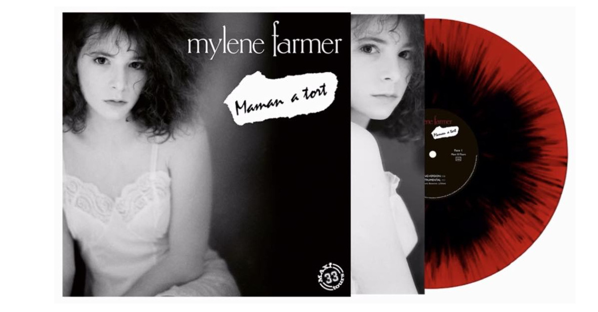 Mylène Farmer - Maman a tort - Maxi Vinyle Collector Splatter Noir