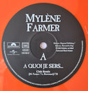 Mylène Farmer & À quoi je sers Maxi 45 Tours Orange 2019