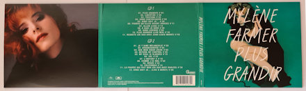 Mylène Farmer - Plus Grandir Best Of 1986 / 1996 - Double CD Cover Verte