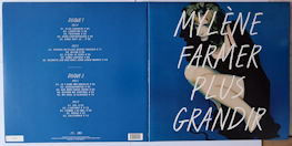 Mylène Farmer - Plus Grandir Best Of 1986 / 1996 - Double Vinyle Bleu Marbré