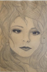 Dessin de Mylène Farmer par Cédric Skysky