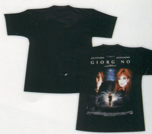 Giorgino - T-Shirt Noir Affiche Manches Courtes