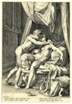 Hendrik Goltzius - The loves of the gods - Apollo (Phoebus) and Leucothea