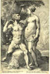 Hendrik Goltzius - The loves of the gods - Pluto and Proserpine