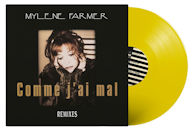 Mylène Farmer Comme j'ai mal Maxi 45 Tours Collector Jaune 2018