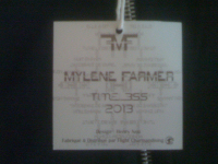 Mylène Farmer Merchandising Timeless 2013 Sweat Zippé