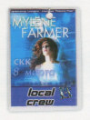 Mylène Farmer Mylenium Tour - Pass Local Crew Saint-Pétersbourg