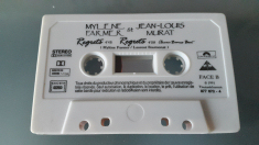 Mylène Farmer et Jean-Louis Murat - Regrets - Cassette Single Blanche - Label Première version