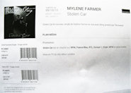 Mylène Farmer Stolen Car Bon de précommande
