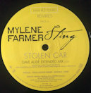 Mylène Farmer et Sting - Stolen Car - Maxi 45 Tours Remixes - Label