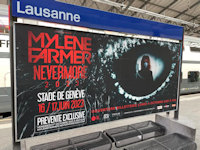 Affichage Mylène Farmer Nevermore 2023 Lausanne