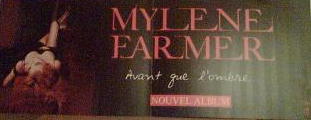 Mylène Farmer Album Avant que l'ombre PLV