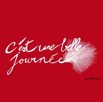 Mylène Farmer C'est une belle journée Promo Luxe Plume