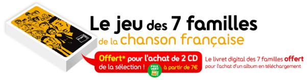fnac.com Jeu des sept familles de la chanson française