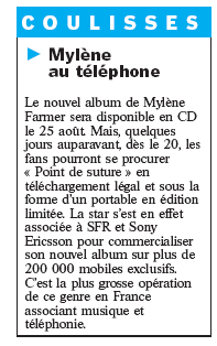 Le Parisien 31 juillet 2008