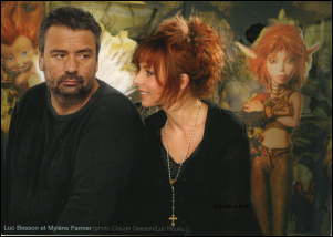 Luc Besson et Mylène Farmer