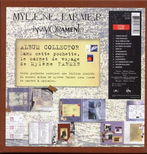 Mylène Farmer Collector Innamoramento Carnet de voyage