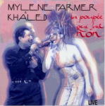 Mylène Farmer en duo avec Khaled La poupée qui fait non (Live)CD Promo Luxe France Pochette recto
